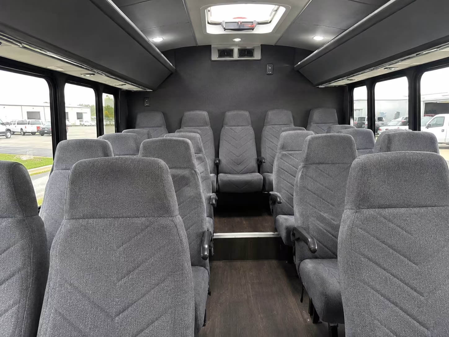 18 passenger minibus interior