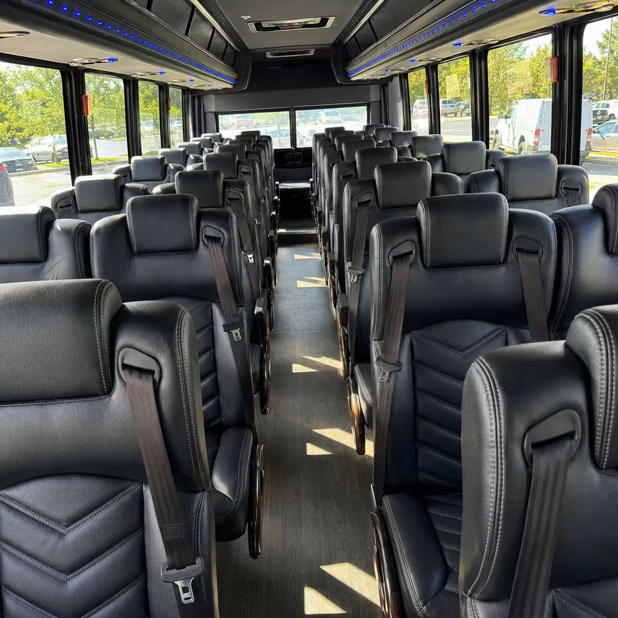 28 passenger minibus inside