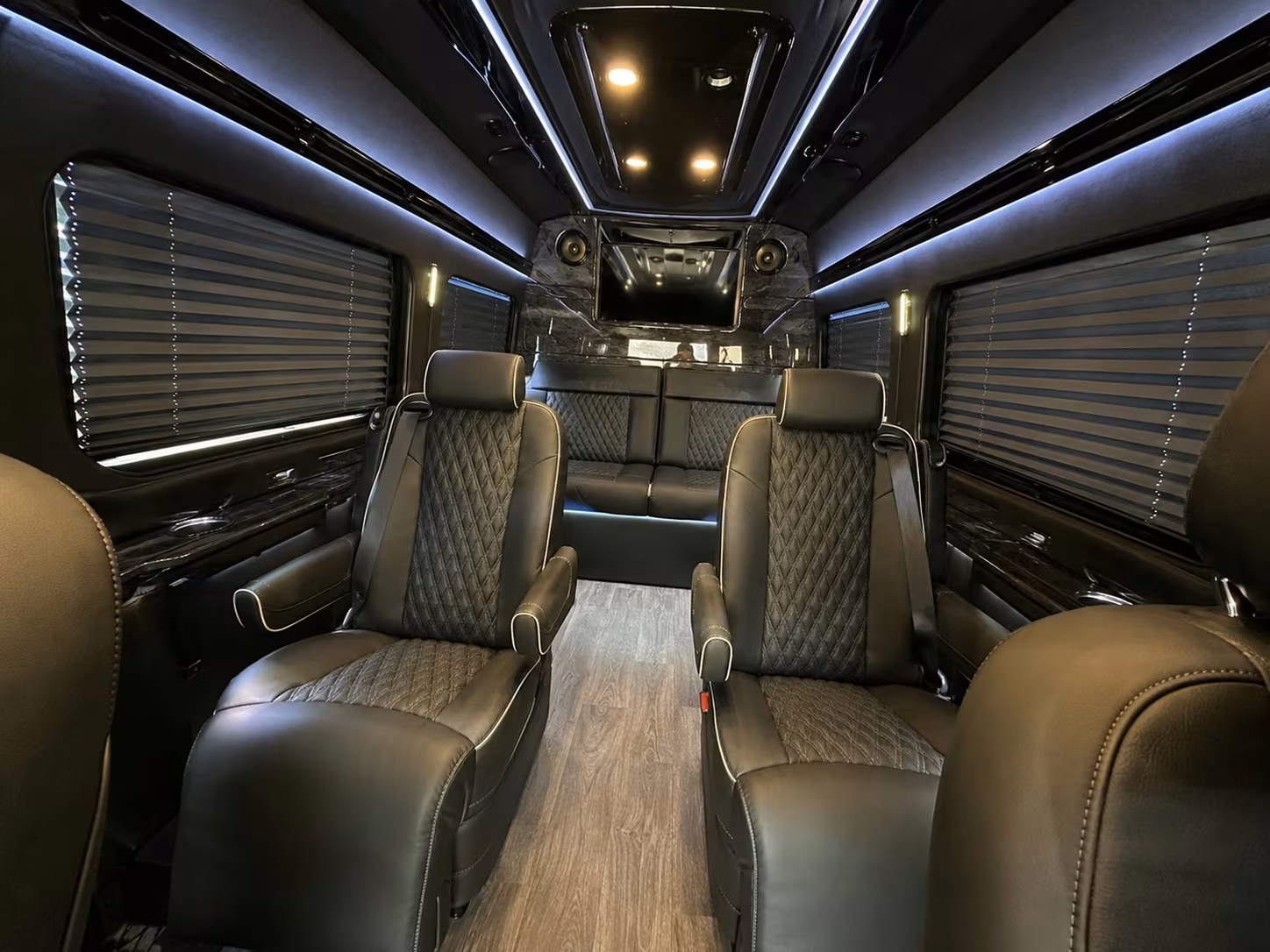 sprinter van with driver inside